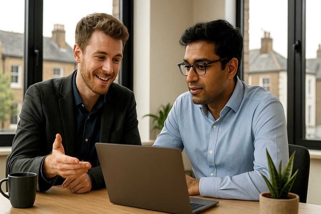 Modern UK digital marketing agency showcasing different marketing types and strategies for business growth