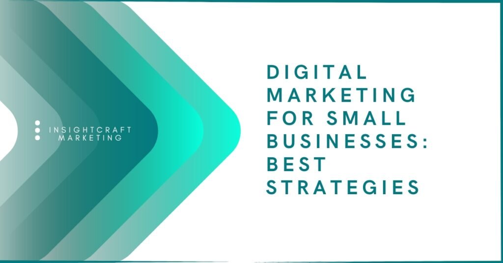Digital marketing strategies for small businesses with team planning SEO social media and online advertising